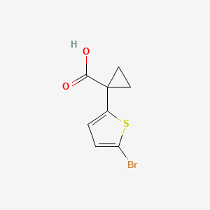 1-(5-bromothiophen-2-yl)cyclopropane-1-carboxylic acid