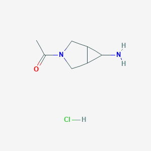 1-(6-Amino-3-azabicyclo[3.1.0]hexan-3-yl)ethan-1-one hydrochloride
