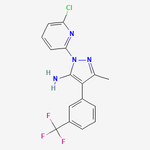 1-(6-Chloro-2-pyridinyl)-3-methyl-4-[3-(trifluoromethyl)phenyl]-1H-pyrazol-5-amine