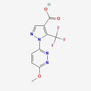 1-(6-methoxypyridazin-3-yl)-5-(trifluoromethyl)-1H-pyrazole-4-carboxylic acid