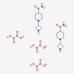 1-(Azetidin-3-yl)piperidine-4-carboxamide sesquioxalate