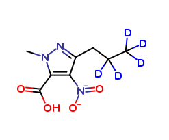 1-(Methyl)-4-nitro-3-(2,2,3,3,3-D5-propyl)-1H-pyrazole-5-carboxylic Acid