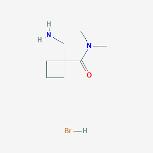 1-(aminomethyl)-N,N-dimethylcyclobutane-1-carboxamide hydrobromide