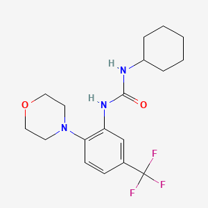 1-(cyclohexyl)-3-(2-morpholin-4-yl-5-(trifluoromethyl)phenyl)urea