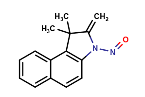 1,1-dimethyl-2-methylene-3-nitroso-2,3-dihydro-1H-benzo[e]indole
