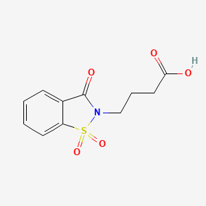 1,2-Benzisothiazole-2(3H)-butanoic acid, 3-oxo-, 1,1-dioxide