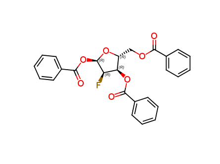 1,3,5-Tri-O-benzoyl-2-deoxy-2-fluoro-a-D-ribofuranose