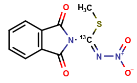 1,3-Dihydro-N-nitro-1,3-dioxo-2H-isoindole-2-carboximidothioic acid Methyl Ester-13C