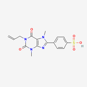 1-Allyl-3,7-dimethyl-8-p-sulfophenylxanthine