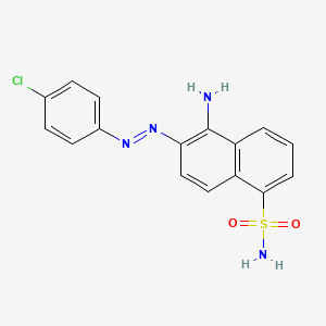 1-Amino-2-(4-chlorophenylazo)naphthalene-5-sulfonamide