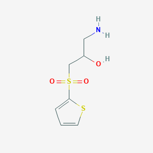 1-Amino-3-(thiophene-2-sulfonyl)propan-2-ol