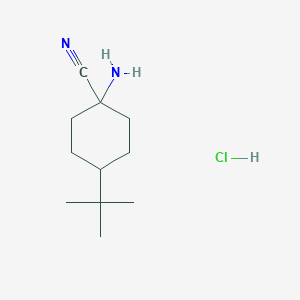 1-Amino-4-tert-butylcyclohexane-1-carbonitrile hydrochloride
