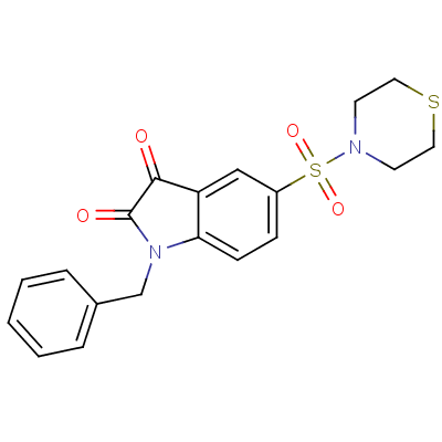 1-Benzyl-5-thiomorpholinosulfonyl Isatin