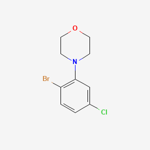 1-Bromo-4-chloro-2-morpholinobenzene