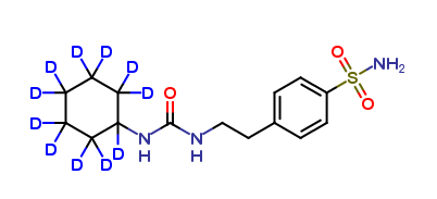 1-Cyclohexyl-3-(p-sulfamoylphenethyl)urea-d11