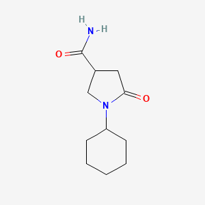 1-Cyclohexyl-5-oxopyrrolidine-3-carboxamide