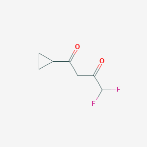 1-Cyclopropyl-4,4-difluorobutane-1,3-dione