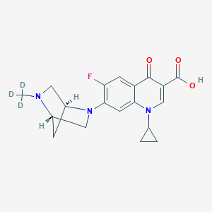 1-Cyclopropyl-6-fluoro-4-oxo-7-[(1S,4S)-5-(trideuteriomethyl)-2,5-diazabicyclo[2.2.1]heptan-2-yl]quinoline-3-carboxylic acid