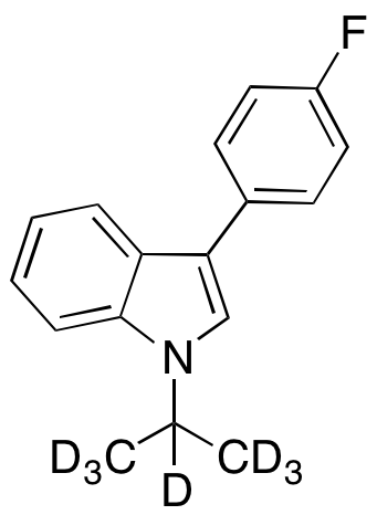 1-Isopropyl-3-(4-fluorophenyl)indole-d7