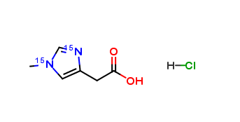 1-Methyl-15N2-imidazol-4-yl acetic acid HCl