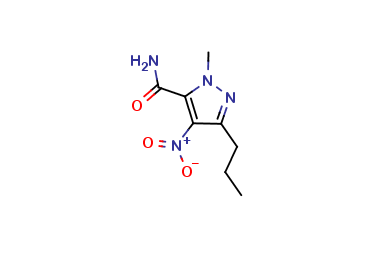 1-Methyl-4-nitro-3-propylpyrazole-5-carboxamide