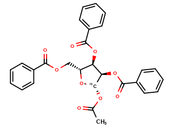 1-O-acetyl 2,3,5-tri-O-benzoyl-β-D-[1-13C]ribofuranoside