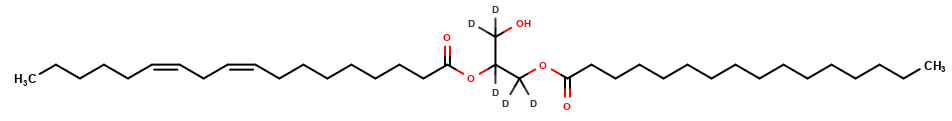 1-Palmitoyl-2-linoleoyl-rac-glycerol-d5