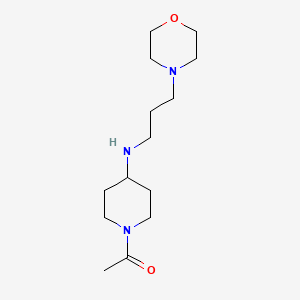 1-acetyl-N-(3-morpholin-4-ylpropyl)piperidin-4-amine