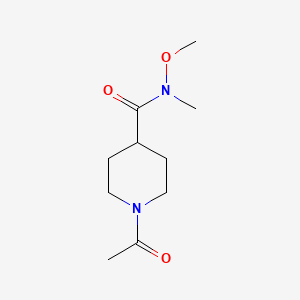 1-acetyl-N-methoxy-N-methylpiperidine-4-carboxamide