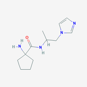 1-amino-N-[1-(1H-imidazol-1-yl)propan-2-yl]cyclopentane-1-carboxamide
