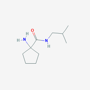 1-amino-N-(2-methylpropyl)cyclopentane-1-carboxamide