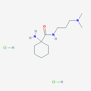 1-amino-N-[3-(dimethylamino)propyl]cyclohexane-1-carboxamide dihydrochloride