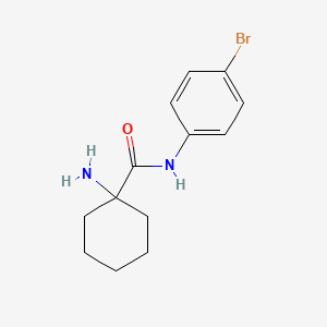 1-amino-N-(4-bromophenyl)cyclohexane-1-carboxamide