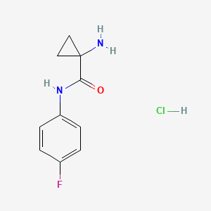 1-amino-N-(4-fluorophenyl)cyclopropane-1-carboxamide hydrochloride