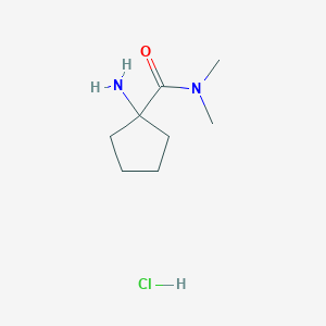1-amino-N,N-dimethylcyclopentane-1-carboxamide hydrochloride