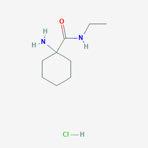 1-amino-N-ethylcyclohexane-1-carboxamide hydrochloride