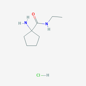 1-amino-N-ethylcyclopentane-1-carboxamide hydrochloride