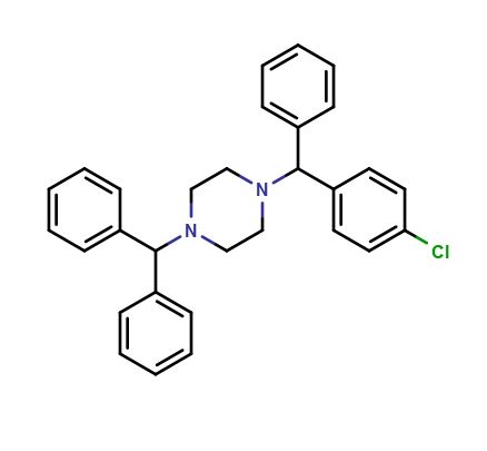 1-benzhydryl-4-((4-chlorophenyl)(phenyl)methyl)piperazine