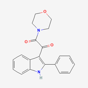1-morpholino-2-(2-phenyl-1H-indol-3-yl)-1,2-ethanedione