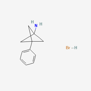 1-phenylbicyclo[1.1.1]pentan-3-amine;hydrobromide