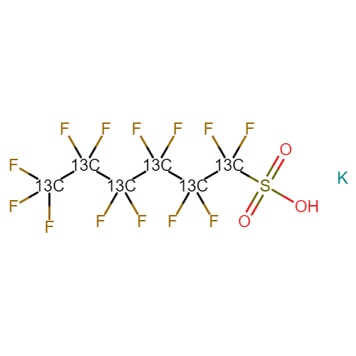 13C6 Perfluorohexanesulfonate, potassium salt