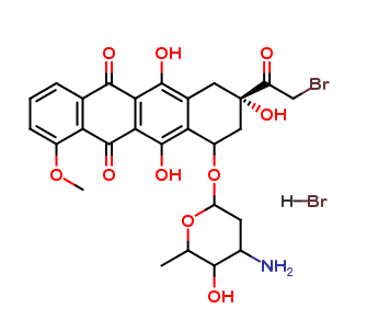 14-Bromo Daunorubicin Hydrobromide Salt (>75% by HPLC)