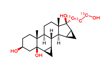 17-(3-Hydroxypropyl-13C3)-6β,7β:15β,16β-dimethyleneandrostane-3β,5β,17β-triol