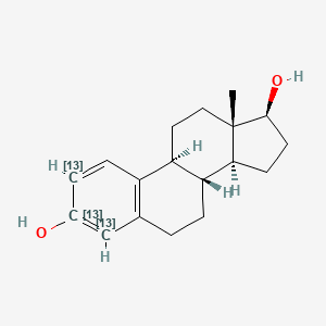 17β-Estradiol-[2,3,4-13C3] (Solution)