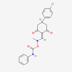 2-{[[(anilinocarbonyl)oxy](methyl)amino]methylene}-5-(4-chlorophenyl)-1,3-cyclohexanedione