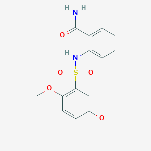 2-{[(2,5-dimethoxyphenyl)sulfonyl]amino}benzenecarboxamide