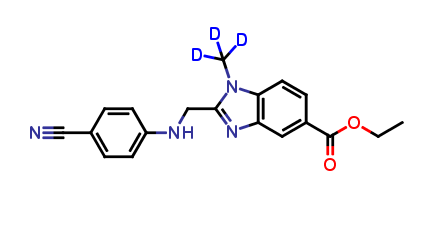 2-[[(4-Cyanophenyl)amino]methyl]-1-methyl-1H-benzimidazole-5-carboxylic-d3 Acid Ethyl Ester