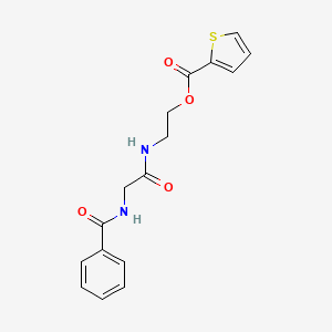 2-{[2-(benzoylamino)acetyl]amino}ethyl 2-thiophenecarboxylate