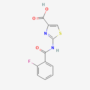 2-[(2-Fluorobenzoyl)amino]-1,3-thiazole-4-carboxylic acid