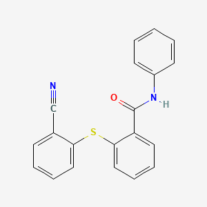 2-[(2-cyanophenyl)sulfanyl]-N-phenylbenzenecarboxamide